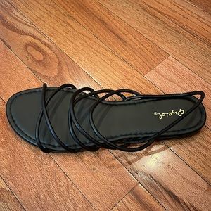 Strappy Black Sandals